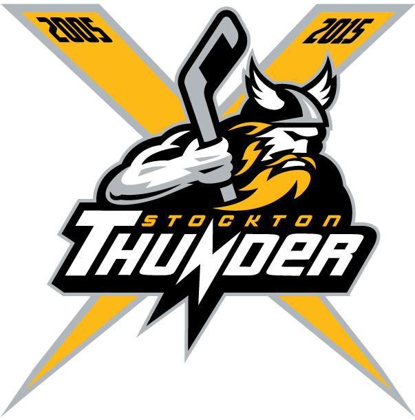 stockton thunder 2015 anniversary logo iron on transfers for clothing